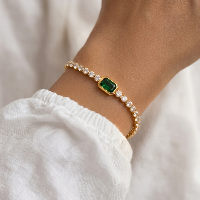 Jade Tennis Bracelet