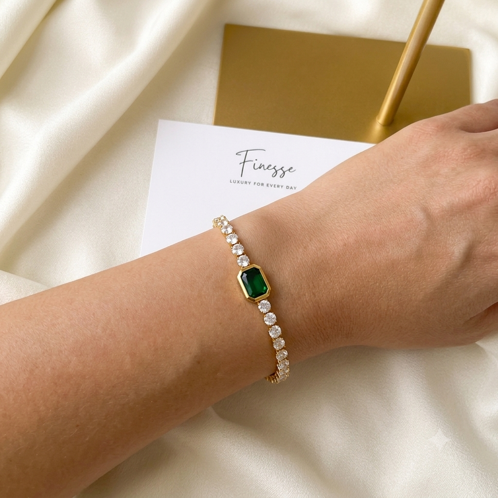 Jade Tennis Bracelet