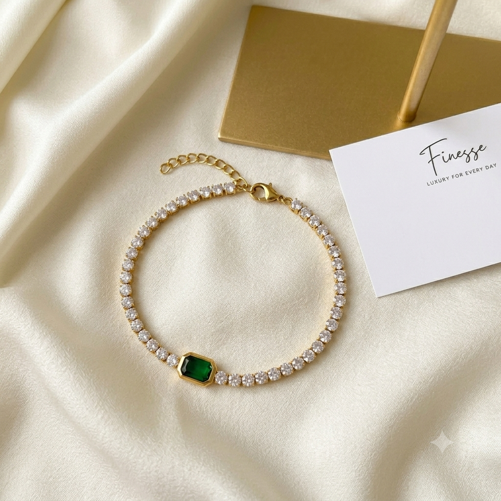 Jade Tennis Bracelet