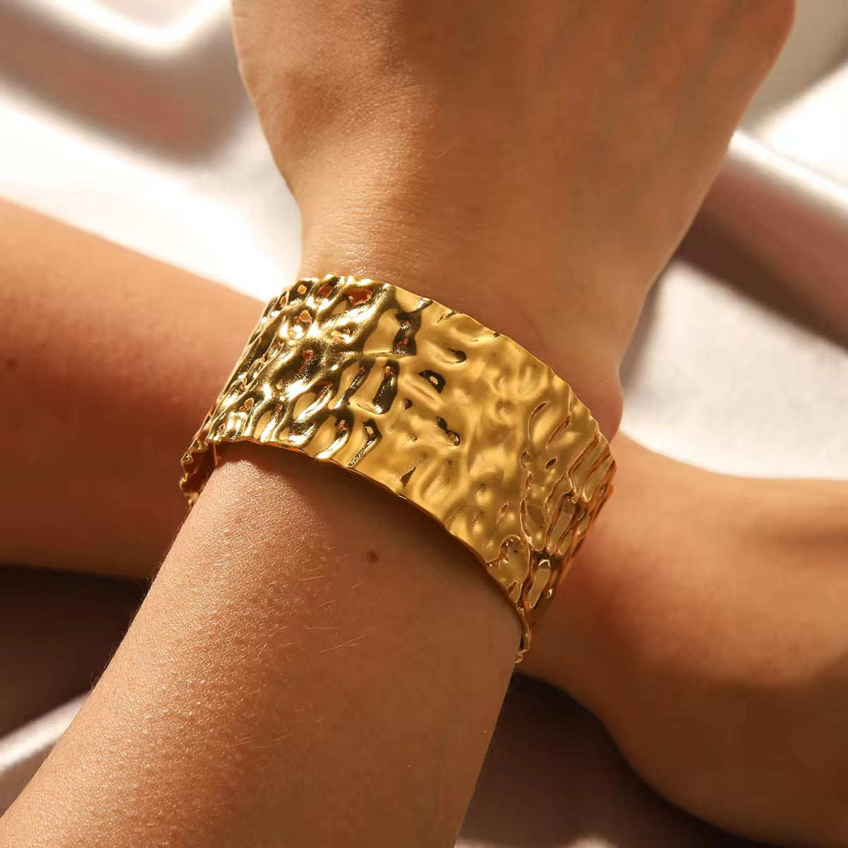 Textured Cuff Bracelet