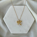 Pearl Bow Necklace