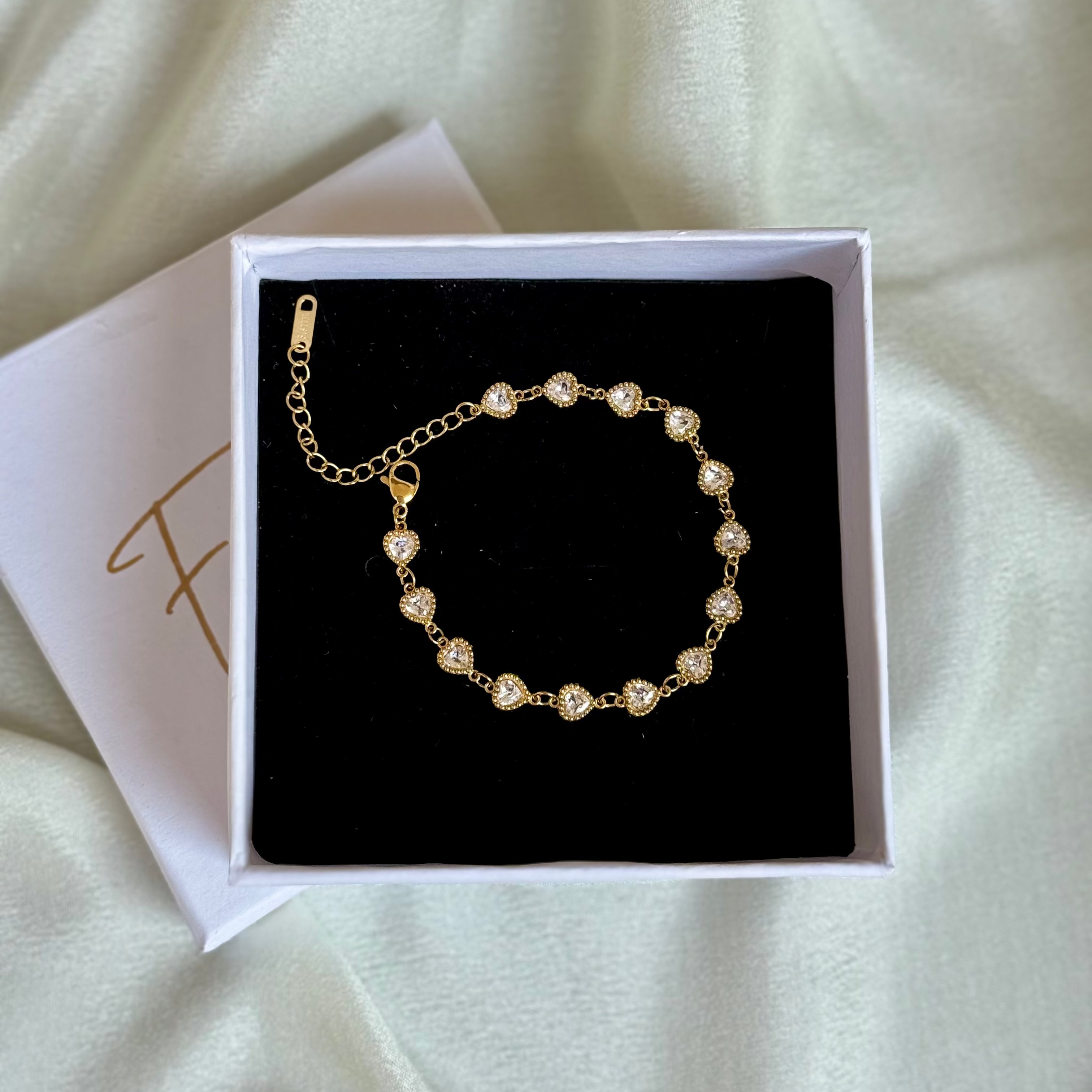Holly Heart Bracelet