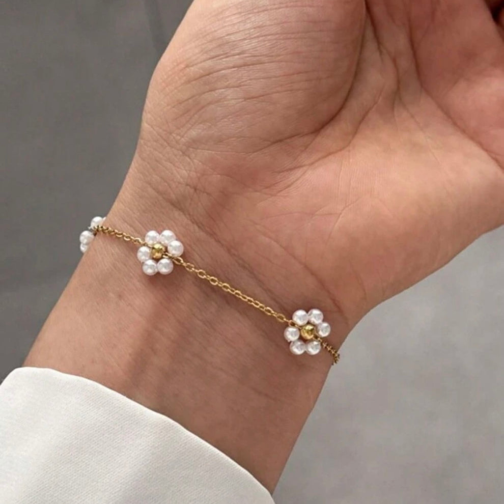 White Lily Bracelet