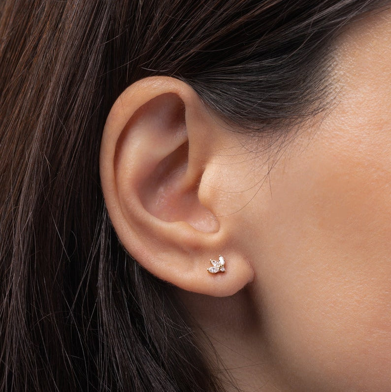 Crown Upper Piercing Earrings