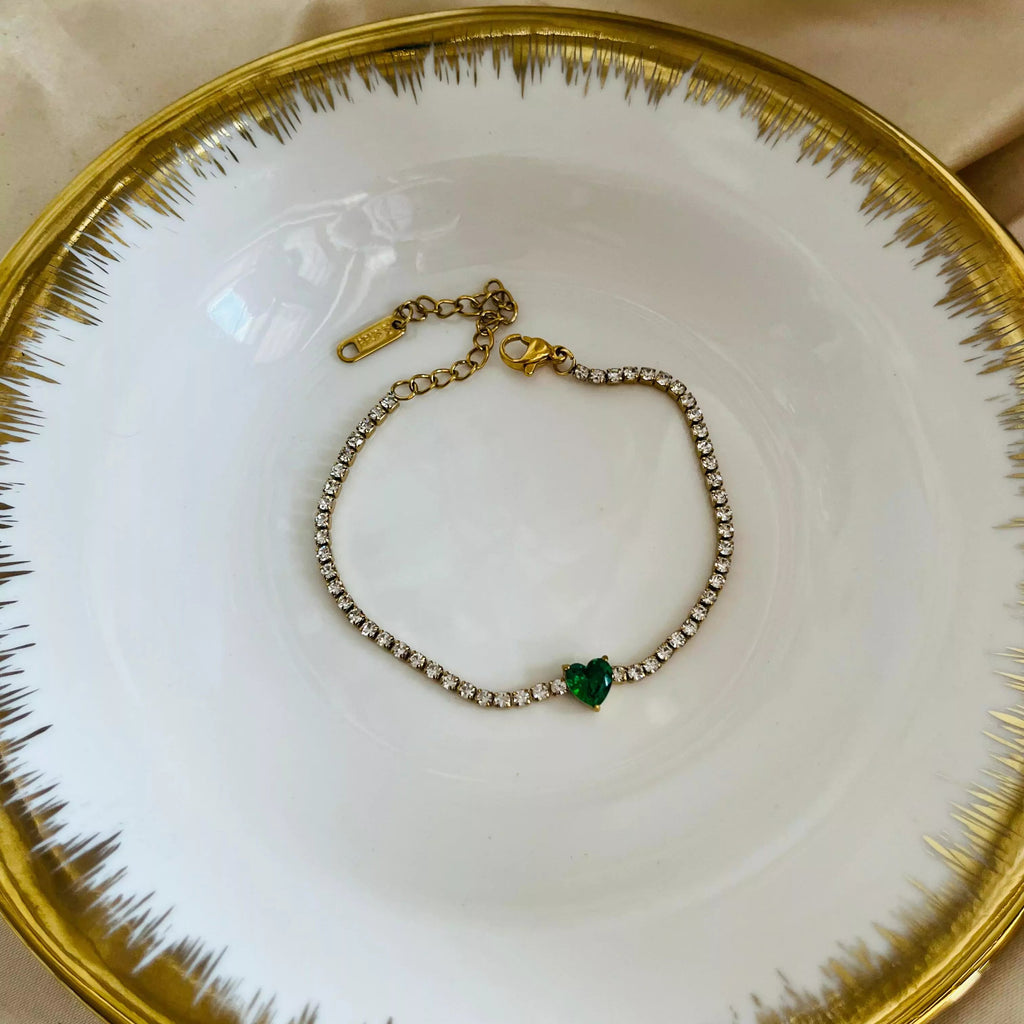 Kate Heart Tennis Bracelet
