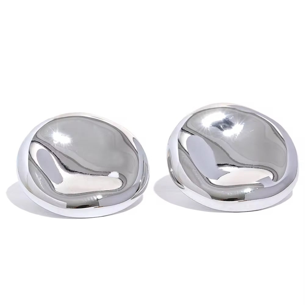 Silver Punched Earrings