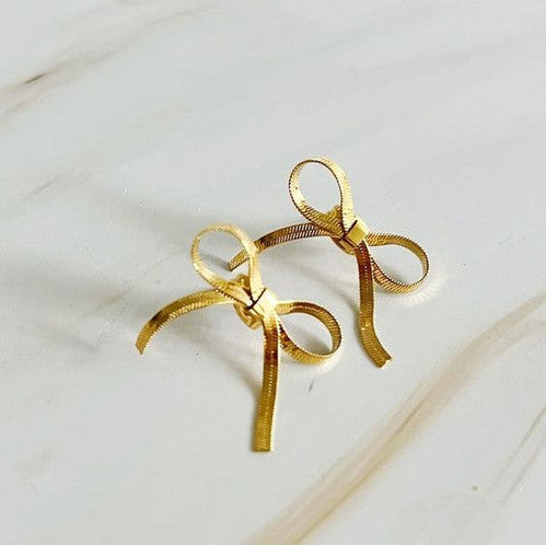 Ribbon Bow Earrings