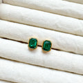 Green Gem Studs