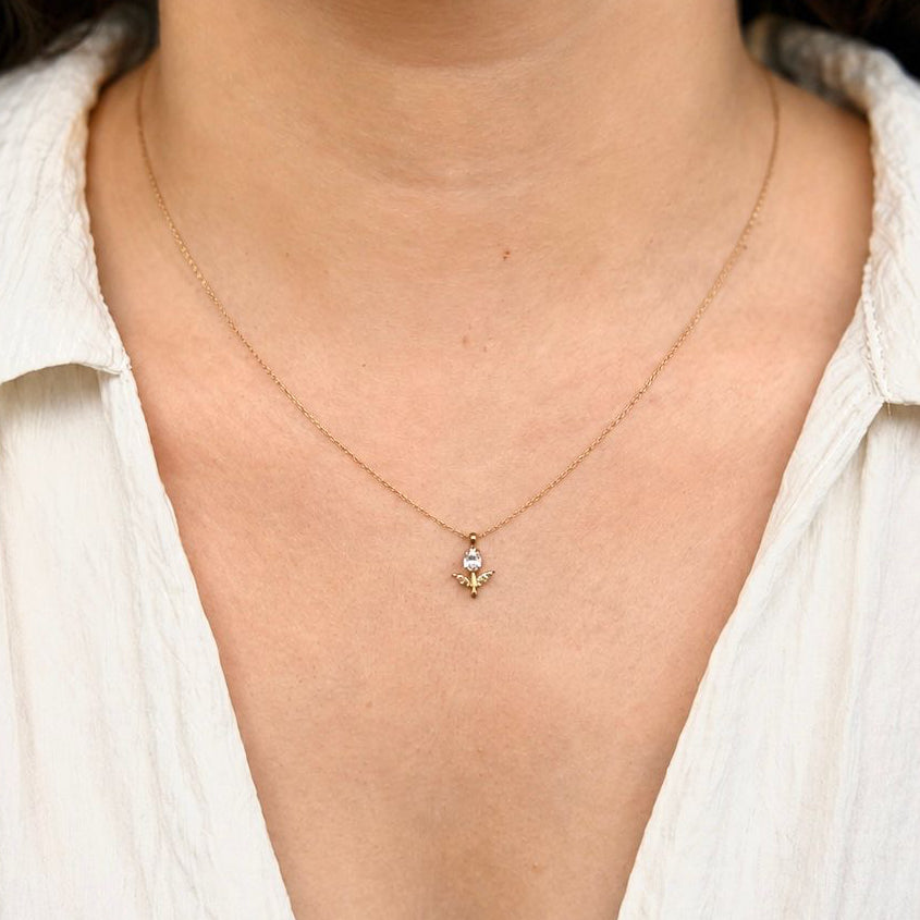 Dainty Tulip Necklace